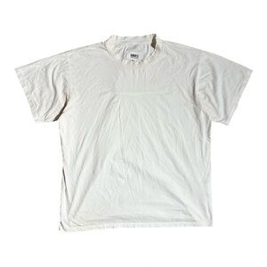 Maison Martin Margiela MM6 White Short Sleeve Crew Oversized T-Shirt